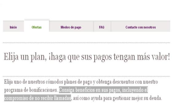 llamadas telefónicas a los deudores