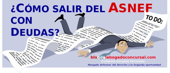 Cómo salir del asnef con deudas